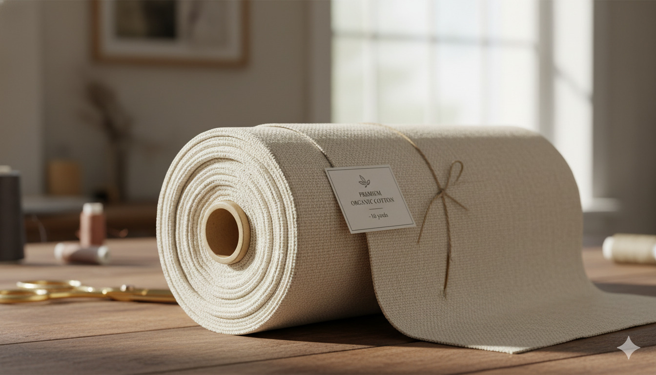 Premium cotton fabric roll